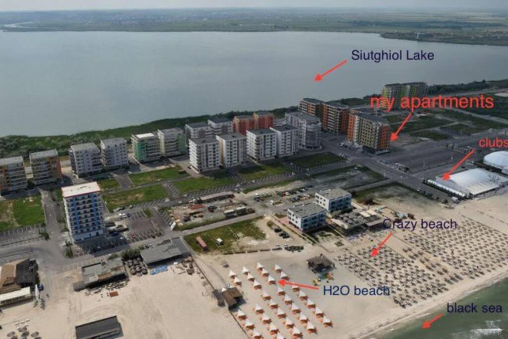 Summerland, 30M From Beach&Best Clubs, Nuba, Fratelli, Ammos Apartman Mamaia Kültér fotó